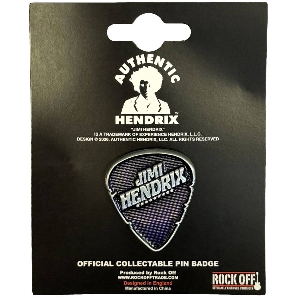 Jimi Hendrix - Plectrum Pin - Zilverkleurig/Multicolours